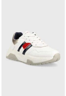 Tommy Hilfiger Детски маратонки в бяло - Pepit.bg