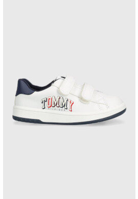 Tommy Hilfiger Детски маратонки в бяло - Pepit.bg