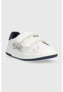 Tommy Hilfiger Детски маратонки в бяло - Pepit.bg