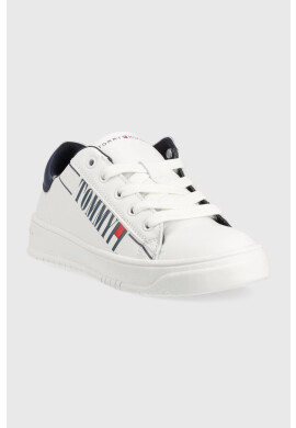 Tommy Hilfiger Детски маратонки в бяло - Pepit.bg