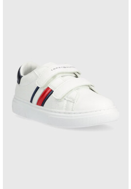 Tommy Hilfiger Детски маратонки в бяло - Pepit.bg