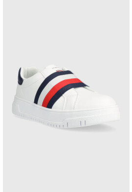 Tommy Hilfiger Детски маратонки в бяло - Pepit.bg