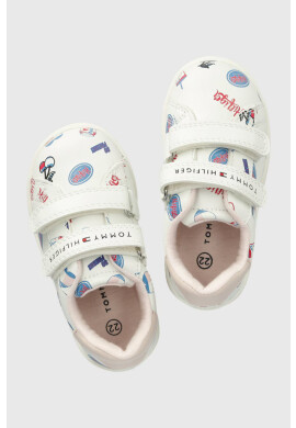 Tommy Hilfiger Детски маратонки в бяло - Pepit.bg