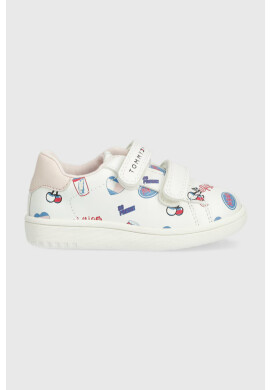 Tommy Hilfiger Детски маратонки в бяло - Pepit.bg