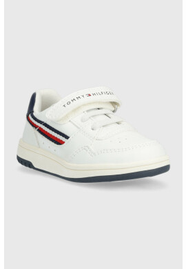 Tommy Hilfiger Детски маратонки в бяло - Pepit.bg