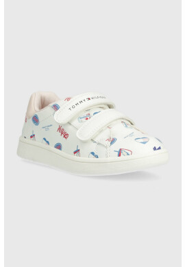 Tommy Hilfiger Детски маратонки в бяло - Pepit.bg