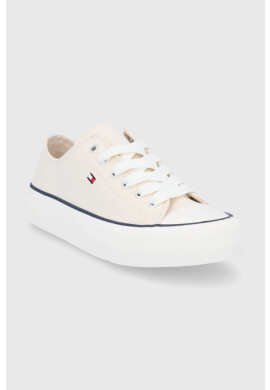 Tommy Hilfiger Детски ниски кецове в прозрачен цвят - Pepit.bg