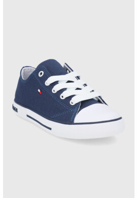 Tommy Hilfiger Детски ниски кецове в тъмносиньо - Pepit.bg