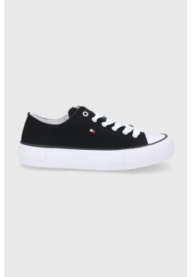 Tommy Hilfiger Детски ниски кецове в черно - Pepit.bg