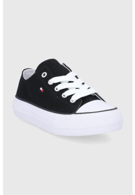 Tommy Hilfiger Детски ниски кецове в черно - Pepit.bg