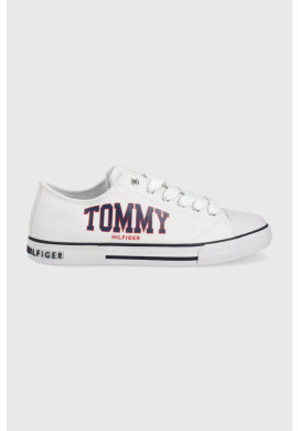 Tommy Hilfiger Детски ниски кецове в бяло - Pepit.bg