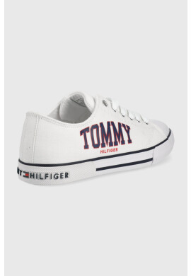 Tommy Hilfiger Детски ниски кецове в бяло - Pepit.bg