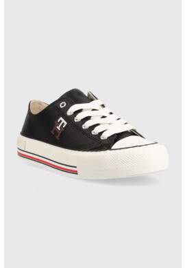Tommy Hilfiger Детски ниски кецове в черно - Pepit.bg