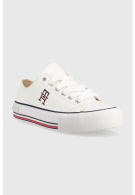Tommy Hilfiger Детски ниски кецове в бяло - Pepit.bg