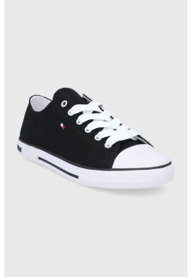 Tommy Hilfiger Детски ниски кецове в черно - Pepit.bg