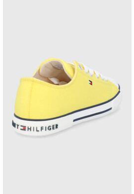 Tommy Hilfiger Детски ниски кецове в жълто - Pepit.bg