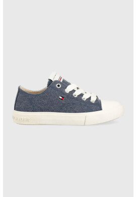 Tommy Hilfiger Детски ниски кецове в бежово - Pepit.bg