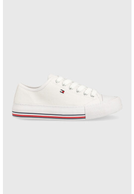 Tommy Hilfiger Детски ниски кецове в бяло - Pepit.bg