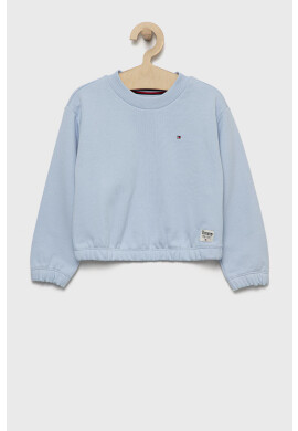 Tommy Hilfiger Детски памучен суичър с изчистен дизайн - Pepit.bg