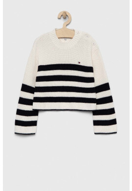Tommy Hilfiger Детски пуловер в бяло - Pepit.bg