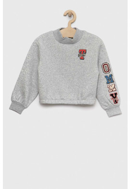Tommy Hilfiger Детски суичър в сиво меланж на - Pepit.bg
