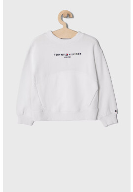 Tommy Hilfiger Детски суичър в бяло с апликация - Pepit.bg