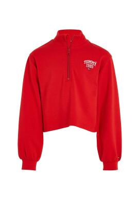 Tommy Hilfiger Детски суичър в червено с апликация - Pepit.bg