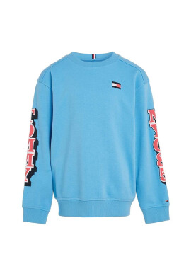 Tommy Hilfiger Детски суичър в синьо с принт - Pepit.bg