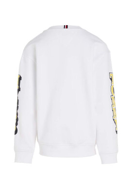 Tommy Hilfiger Детски суичър в бяло с принт - Pepit.bg