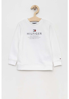 Tommy Hilfiger Детски суичър в бяло с принт - Pepit.bg