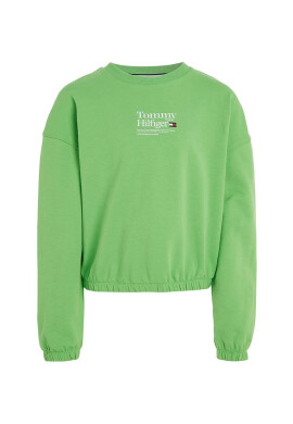 Tommy Hilfiger Детски суичър в зелено с принт - Pepit.bg