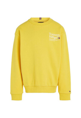 Tommy Hilfiger Детски суичър в жълто с принт - Pepit.bg