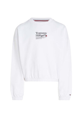 Tommy Hilfiger Детски суичър в бяло с принт - Pepit.bg