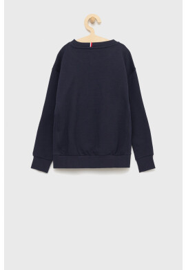 Tommy Hilfiger Детски суичър в тъмносиньо с апликация - Pepit.bg