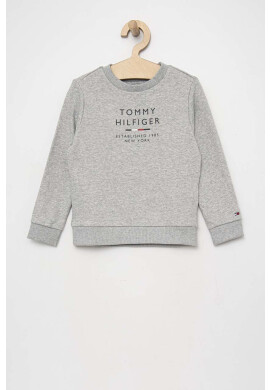 Tommy Hilfiger Детски суичър в сиво с принт - Pepit.bg