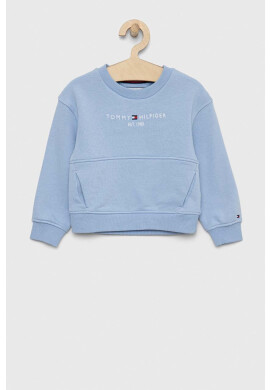Tommy Hilfiger Детски суичър в синьо меланж на - Pepit.bg