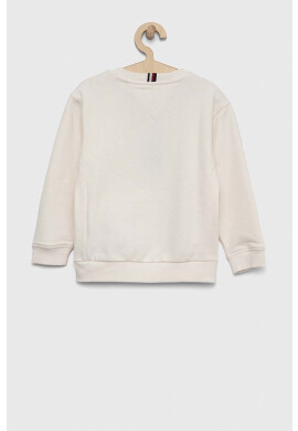 Tommy Hilfiger Детски суичър в бежово с апликация - Pepit.bg
