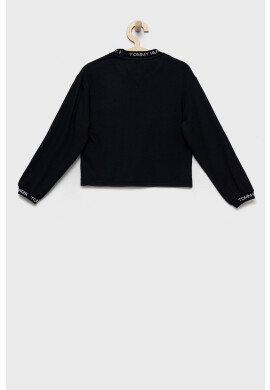 Tommy Hilfiger Детски суичър в тъмносиньо с апликация - Pepit.bg