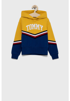 Tommy Hilfiger Детски суичър в бежово с апликация - Pepit.bg