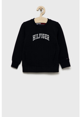 Tommy Hilfiger Детски суичър в тъмносиньо с апликация - Pepit.bg