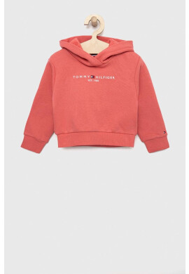 Tommy Hilfiger Детски суичър в черно с качулка с апликация - Pepit.bg