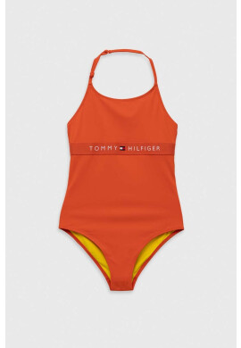 Tommy Hilfiger Детски цял бански в оранжево - Pepit.bg
