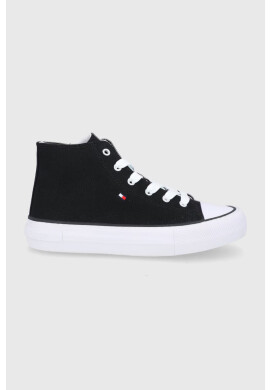 Tommy Hilfiger Детски високи кецове в черно - Pepit.bg