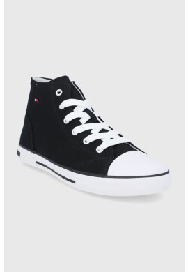 Tommy Hilfiger Детски високи кецове в черно - Pepit.bg