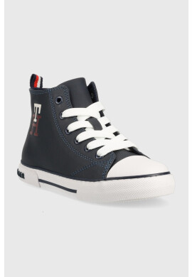 Tommy Hilfiger Детски високи кецове в тъмносиньо - Pepit.bg