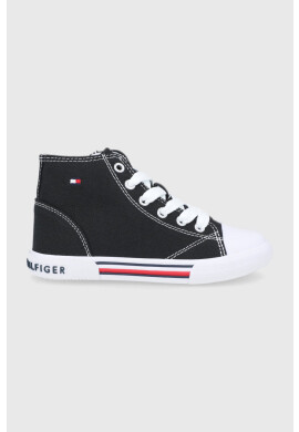 Tommy Hilfiger Детски високи кецове в черно - Pepit.bg