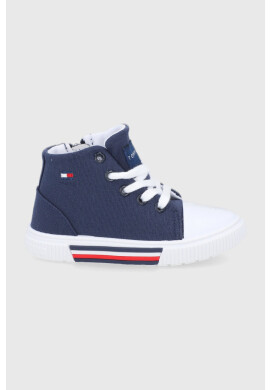 Tommy Hilfiger Детски високи кецове в бяло - Pepit.bg
