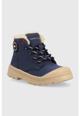 Tommy Hilfiger Детски зимни обувки в черно - Pepit.bg