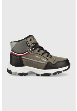 Tommy Hilfiger Детски зимни обувки Tech Bootie в кафяво - Pepit.bg