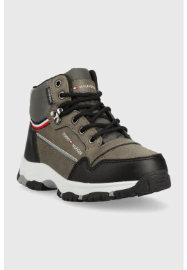 Tommy Hilfiger Детски зимни обувки Tech Bootie в кафяво - Pepit.bg